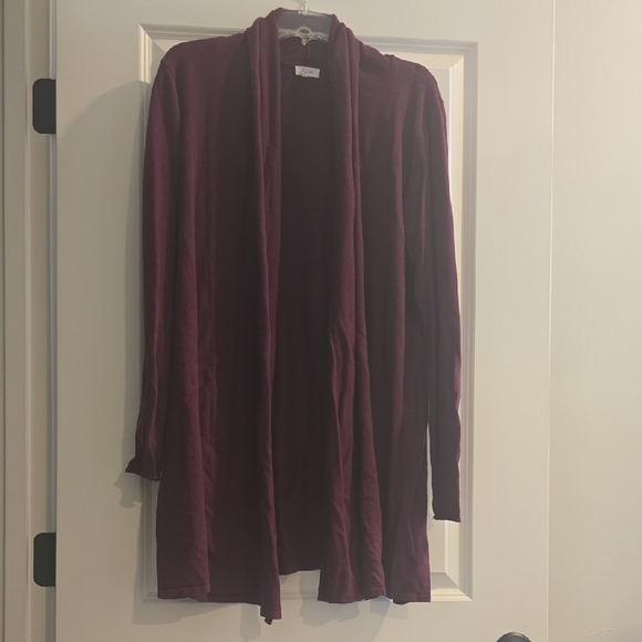 Debut Women's Draped Cardigan - Rich Purple - Picture 1 of 1